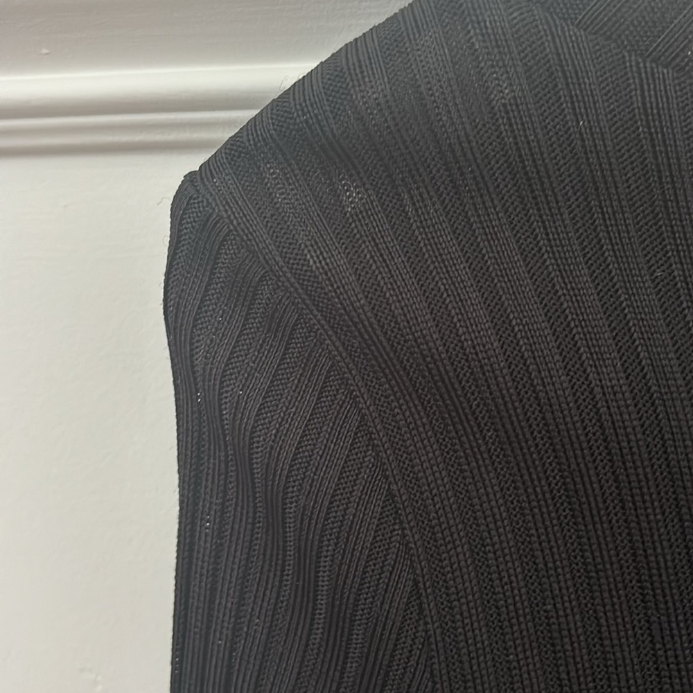 Frame Ribbed Button Up Bodysuit XS - Picture 7 of 7